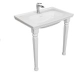 Creavit Antik Etajerli Lavabo 80 cm Antik Konsol Ayak Seti AN080 + KL270 - Beyaz