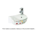 Creavit Ck035 Dekorlu Çocuk Lavabo Beyaz 38Cm