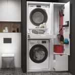 Creavit CM2070.01+MB2200.01 Çamaşır Kurutma Makinesi ve Mop Temizlik Malzeme Dolabı