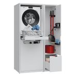 Creavit CM207001 Çamaşır Kurutma Makinesi ve Mop Temizlik Malzeme Dolabı