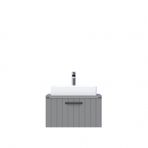 Creavit D10 Next Lavabo Dolabı Tezgah Üstü 1 Çekmeceli 65 cm Gri Lake