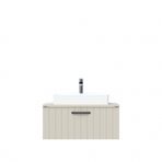 Creavit D10 Next Lavabo Dolabı Tezgah Üstü 1 Çekmeceli 80 cm Dafne Lake