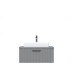 Creavit D10 Next Lavabo Dolabı Tezgah Üstü 1 Çekmeceli 80 cm Gri Lake