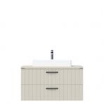 Creavit D10 Next Lavabo Dolabı Tezgah Üstü 2 Çekmeceli 100 cm Dafne Lake
