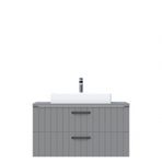 Creavit D10 Next Lavabo Dolabı Tezgah Üstü 2 Çekmeceli 100 cm Gri Lake