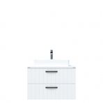 Creavit D10 Next Lavabo Dolabı Tezgah Üstü 2 Çekmeceli 80 cm Beyaz Lake