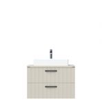 Creavit D10 Next Lavabo Dolabı Tezgah Üstü 2 Çekmeceli 80 cm Dafne Lake