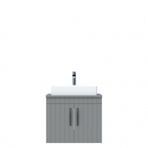 Creavit D10 Next Lavabo Dolabı Tezgah Üstü Kapaklı 65 cm Gri Lake