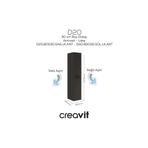 Creavit D20 30 Cm Sola Açılır Boy Dolabı Antrasit Lake Kapak