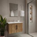 Creavit D20 Banyo Dolabı Seti Çekmeceli 65 Cm Everest