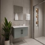 Creavit D20 Banyo Dolabı Seti Çekmeceli 65 cm Gri