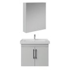 Creavit D20 Kapaklı Lavabo Dolabı Dolaplı Ayna Takımı Beyaz 65 Cm
