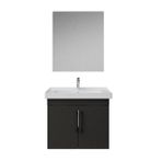 Creavit D20 Kapaklı Lavabo Dolabı Düz Ayna Takımı Antrasit 65 Cm
