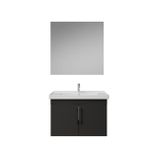 Creavit D20 Kapaklı Lavabo Dolabı Düz Ayna Takımı Antrasit 80 cm