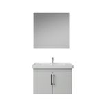 Creavit D20 Kapaklı Lavabo Dolabı Düz Ayna Takımı Beyaz 80 cm