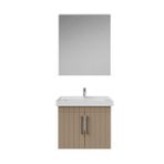Creavit D20 Kapaklı Lavabo Dolabı Düz Ayna Takımı Dafne Lake 65 cm