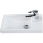 Creavit Elmas 25x45 cm Beyaz Tezgah Üstü Lavabo