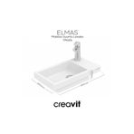 Creavit Elmas Lavabo 45 cm Beyaz