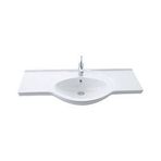 Creavit Etol Etajerli ve Dolap Uyumlu 105 cm Beyaz Lavabo