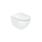 Creavit Free Mat Beyaz Kanalsız Asma Klozet Fe322, Creavit Duck Duroplast Yavaş Kapak