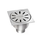 Creavit FS116A Paslanmaz Alttan 10x10 cm Yer Sifonu