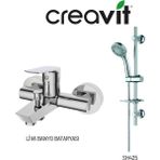 Creavit Liva Banyo Bataryası LV2500 ve Sürgülü El Duş Seti SH425 Krom Pirinç Malzeme ile Şık Tasarım - 1