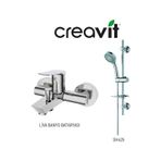 Creavit Liva Banyo Bataryası Lv2500 Ve Sürgülü El Duş Seti Sh425 Krom