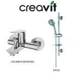Creavit Liva Banyo Bataryası Lv2500 Ve Sürgülü El Duş Seti Sh42