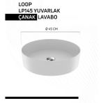 Creavit Loop Oval Beyaz Deliksiz Lavabo 45 Cm LP145