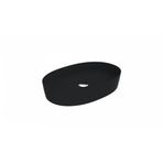 Creavit Loop Oval Mat Siyah 60 cm LP160-00SM00E-0000 İnce Masaüstü Setüstü Çanak Lavabo