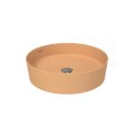 Creavit Loop Yuvarlak Masa Üstü Çanak Lavabo Ø45 Cm Extra Şeftali Tüyü