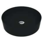 Creavit LP145-00KK Loop Yuvarlak Çanak Lavabo 45 cm Kömür Karası-Mat siyah