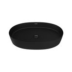 Creavit LP160-00KK00E-0000 60 cm Kömür Karası Loop Oval İnce Masaüstü Setüstü Çanak Lavabo