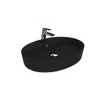 Creavit LP160 Loop 40x60 cm Mat Siyah Oval Çanak Lavabo
