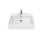 Creavit Next Tezgah Üzeri Kare Lavabo 60Cm Beyaz