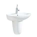 Creavit Pitta 45x55 cm Batarya Delikli Lavabo +Sedef Yarım Ayak