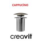 Creavit SF030.SYM Siyah Mat Pop Up Taşmasız Lavabo Sifon Başlığı