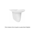Creavit SL260 Selin Lavabo Yarım Ayak Beyaz