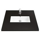 Creavit TP730 Siyah Beyaz Tezgah Altı Lavabo