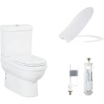 Creavit Vitroya Duvara Sıfır Klozet + Rezervuar + Vitra Iç Takım + Yavaş Kapanır Kapak Set - Beyaz