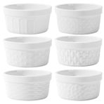 Creme Brulee kase, 6 adet sufle kalıbı, 230 ml, küçük fırın kabı, seramik Ragout Fin kaseleri, lav kekleri, puding, baharatlı et için