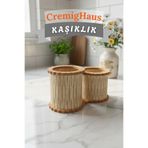 CremigHaus AHŞAP KAŞIKLIK GELENEKSEL TASARIM AKÇA DESEN