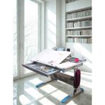 Creo Mobili Akıllı Çalışma Masası Yükseklik ve Eğim Ayarlı Masa - 120x75 Cm, Beyaz/Mavi - Sirius Standart - 120 x 75 x 75 cm