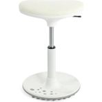 Creo Mobili İlkokul Uyumlu Çalışma Taburesi, Yükseklik Ayarlı - 39–55 cm Yükseklik, Taş. kap. 100kg, Beyaz - Creo