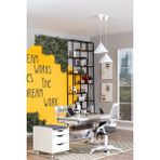 Creo Mobili Montessori Uyumlu Ergonomik Çalışma Masası + Sandalye + Keson - Beyaz/Gri - Sirius Delüx - 120 x 75 x 75 cm