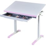 Creo Mobili Omni Basic Elektrikli Ofis Masası, Yükseklik ve Eğim Ayarlı Çalışma Masası, Ev Ofis Ayarlanabilir Çalışma Masası - 120 x 70 - Beyaz - Pembe