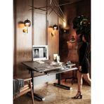 Creo Mobili Vega Basic Ev Ofis Kullanımı İçin Çekmeceli Çalışma Masası, Yükseklik Ayarlı Ders Çalışma Masası, Antrasit/Gri - 130x70 Cm - 130 x 70 x 75 cm
