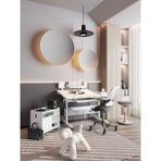 Creo Mobili Vega Premium Plus Yükseklik ve Eğim Ayarlı Çalışma Masası Takımı - 130X70 - Beyaz - Gri