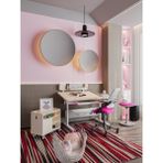 Creo Mobili Vega Premium Plus Yükseklik ve Eğim Ayarlı Çalışma Masası Takımı - 130X70 - Ekru - Fuşya