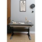 Creo Mobili Yükseklik ve Eğim Ayarlı, Çekmeceli, Sirius Basic Çalışma Masası 120x75 cm, Antrasit Gri